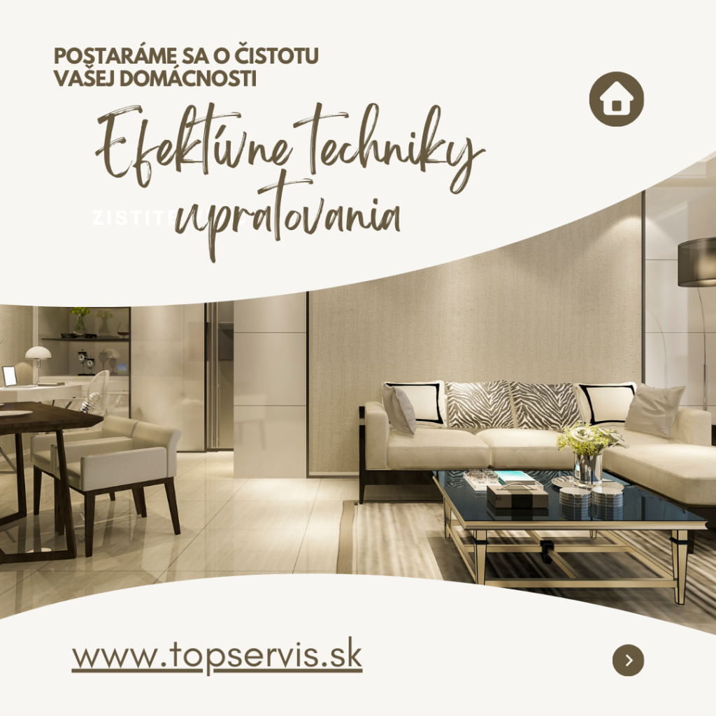 Efektívne techniky upratovania